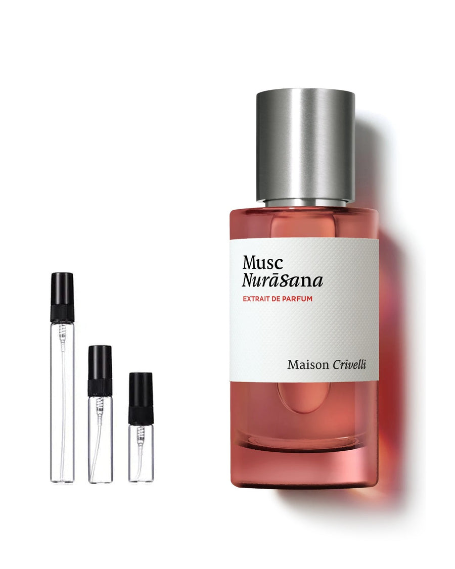 Maison Crivelli Musc Nurāsana sample – decant in a glass spray vial (2, 5 or 10 ml)