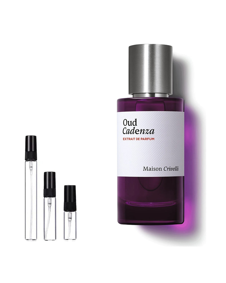 Maison Crivelli Oud Cadenza sample – decant in a glass spray vial (2, 5 or 10 ml)