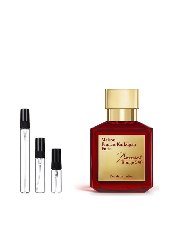 Maison Francis Kurkdjian Baccarat Rouge 540 Extrait de Parfum Sample – 2, 5 or 10 ml decant in a glass spray vial