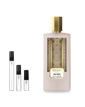 Memo Abu Dhabi sample – decant in a glass spray vial (2, 5 or 10 ml)
