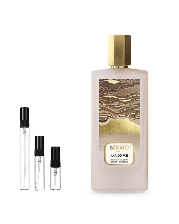 Memo Ilha Do Mel sample – decant in a glass spray vial (2, 5 or 10 ml)