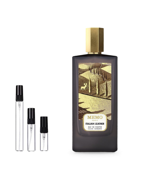 Memo Italian Leather sample – decant in a glass spray vial (2, 5 or 10 ml)