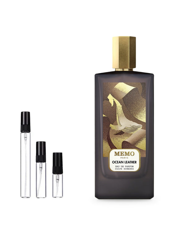 Memo Ocean Leather sample – decant in a glass spray vial (2, 5 or 10 ml)