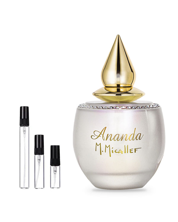M. Micallef Ananda sample – decant in a glass spray vial (2, 5 or 10 ml)
