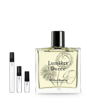Miller Harris Lumière Dorée sample – decant in a glass spray vial (2, 5 or 10 ml)