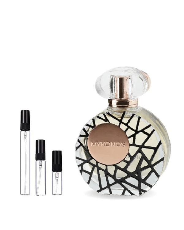 Mykonos Black Opera sample – decant in a glass spray vial (2, 5 or 10 ml)