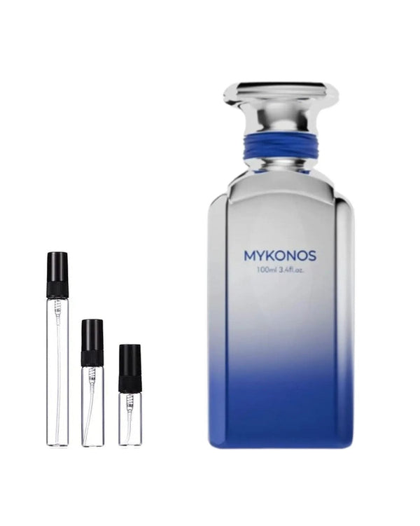 Mykonos California Blue sample – decant in a glass spray vial (2, 5 or 10 ml)