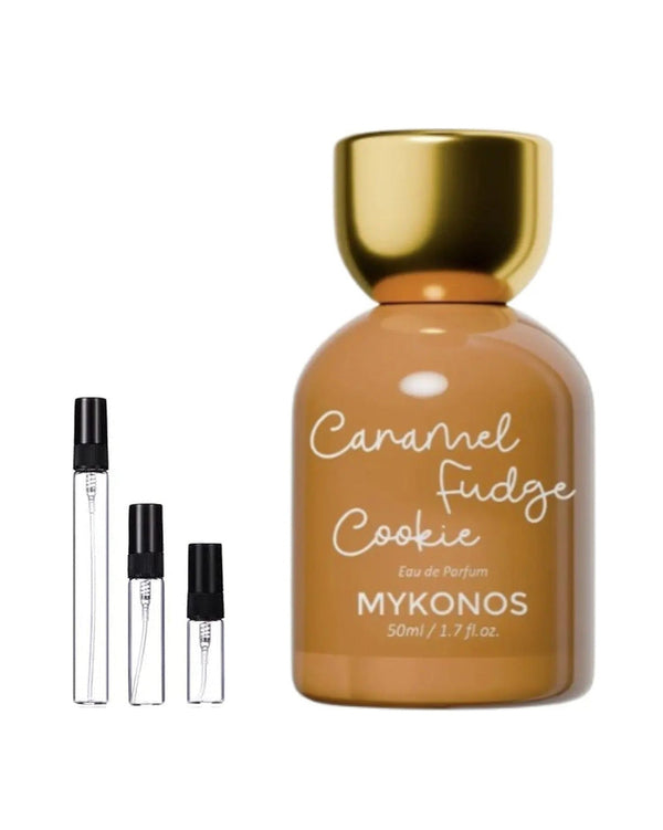 Mykonos Caramel Fudge Cookie sample – decant in a glass spray vial (2, 5 or 10 ml)