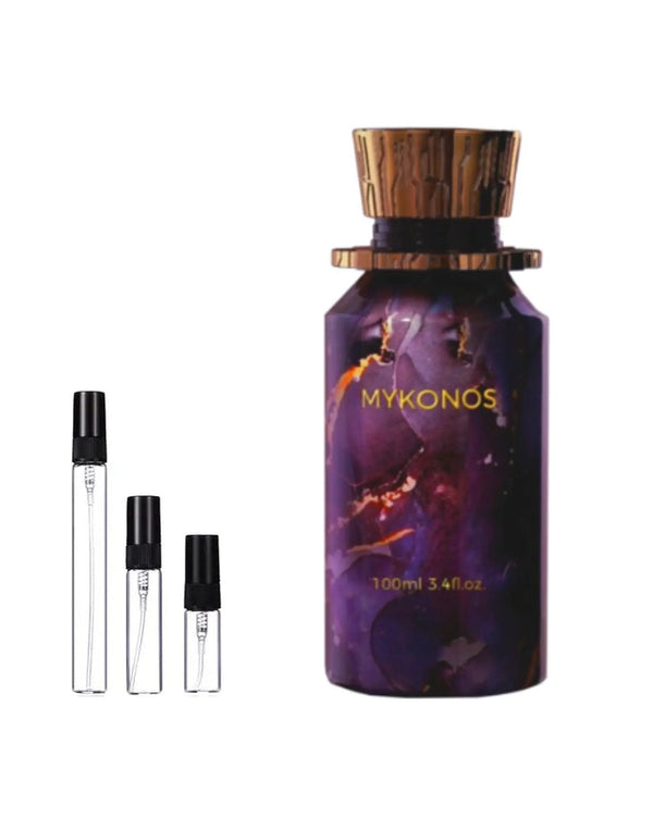 Mykonos Dark Secret sample – decant in a glass spray vial (2, 5 or 10 ml)