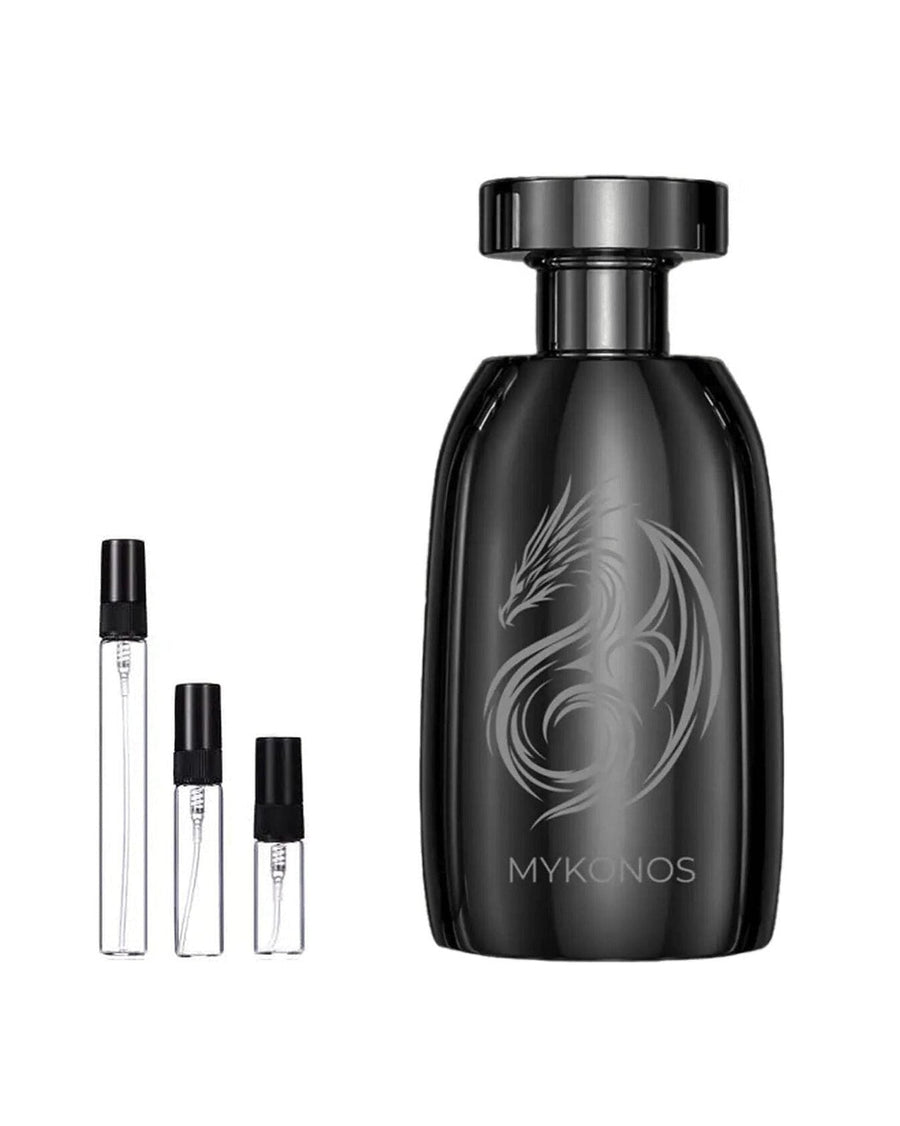 Mykonos Inferno sample – decant in a glass spray vial (2, 5 or 10 ml)