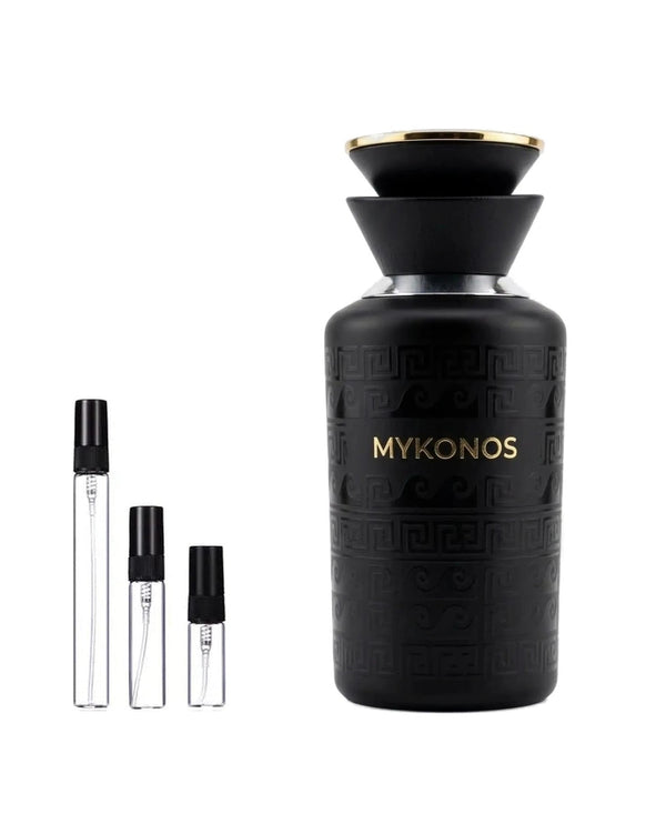 Mykonos Monaco Royale Black Extrait de Parfum sample – decant in a glass spray vial (2, 5 or 10 ml)
