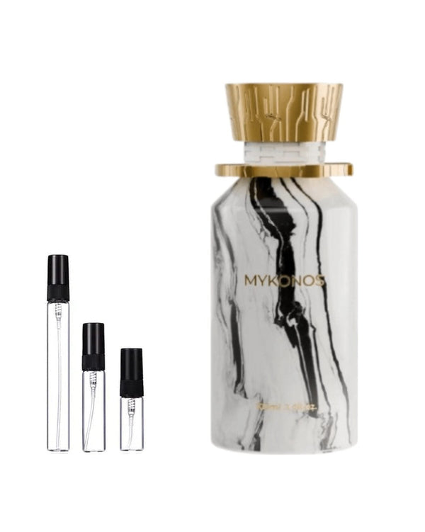 Mykonos On The Rocks sample – decant in a glass spray vial (2, 5 or 10 ml)