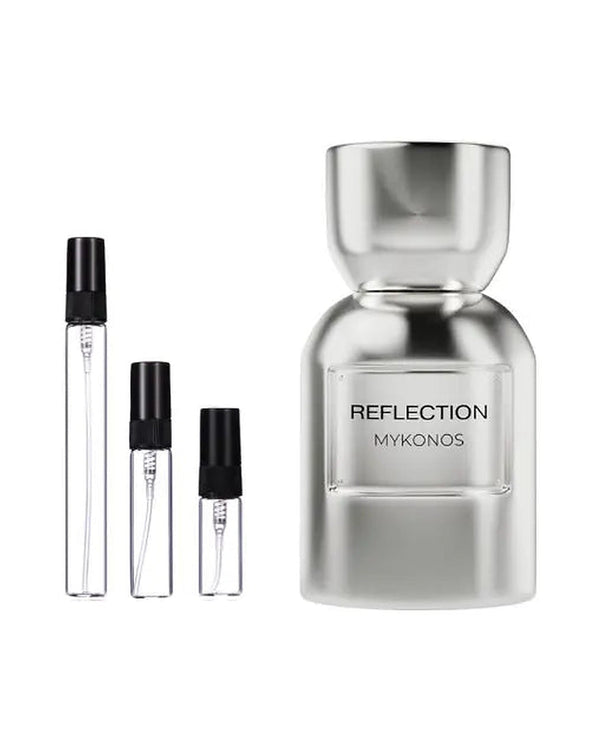 Mykonos Reflection sample – decant in a glass spray vial (2, 5 or 10 ml)