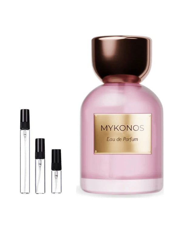Mykonos Xoxo Rosy sample – decant in a glass spray vial (2, 5 or 10 ml)