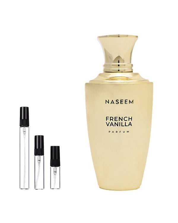 Naseem French Vanilla sample – decant in a glass spray vial (2, 5 or 10 ml)