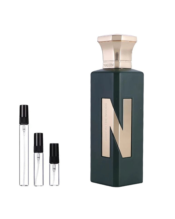 Naseem Lost in the Woods sample – decant in a glass spray vial (2, 5 or 10 ml)