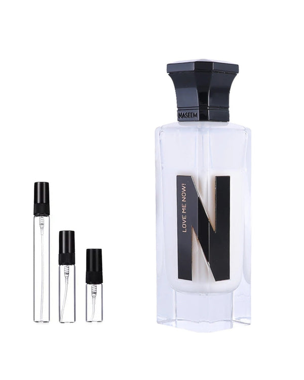 Naseem Love Me Now sample – decant in a glass spray vial (2, 5 or 10 ml)
