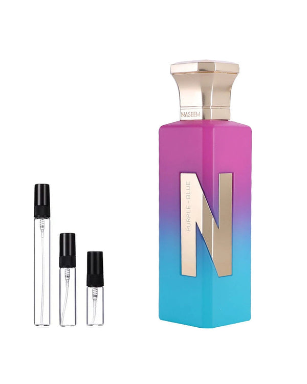 Naseem Purple Blue sample – decant in a glass spray vial (2, 5 or 10 ml)