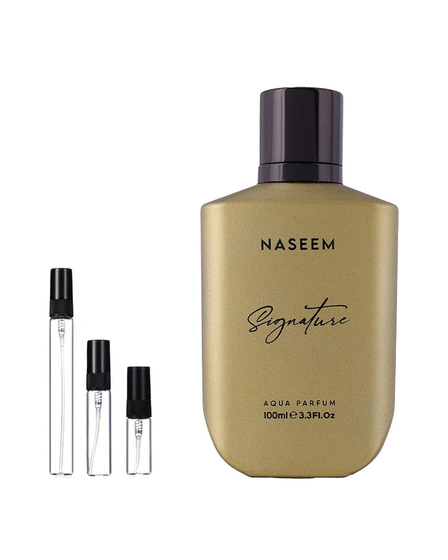 Naseem Signature Golden sample – decant in a glass spray vial (2, 5 or 10 ml)