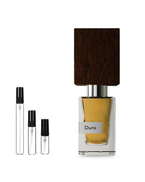 Nasomatto Duro sample – decant in a glass spray vial (2, 5 or 10 ml)