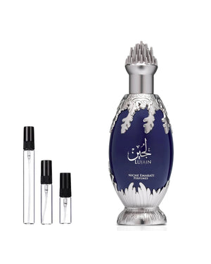 Niche Emarati Lujain sample – decant in a glass spray vial (2, 5 or 10 ml)