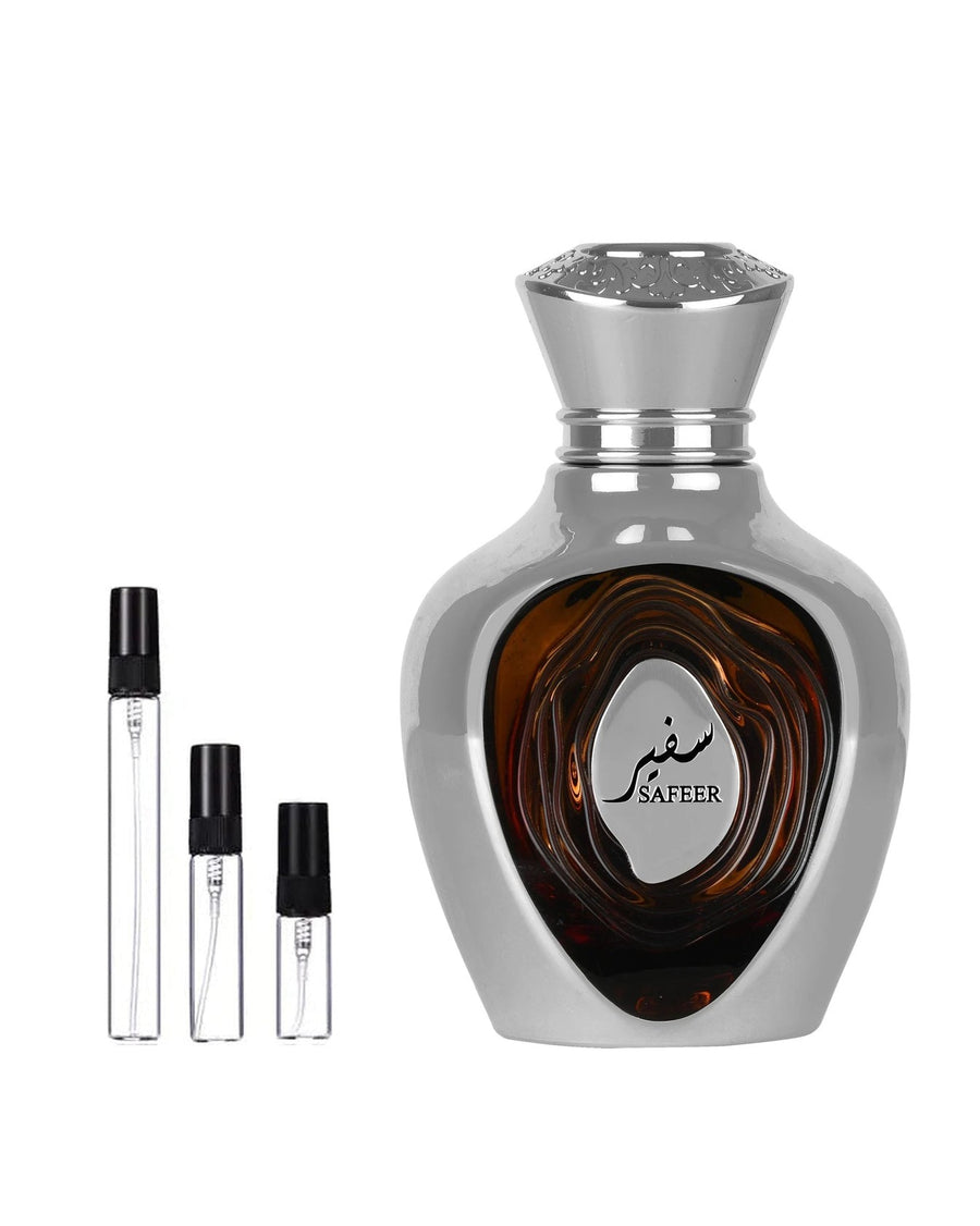 Niche Emarati Safeer sample – decant in a glass spray vial (2, 5 or 10 ml)