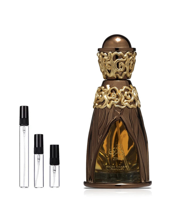 Niche Emarati Zikra sample – decant in a glass spray vial (2, 5 or 10 ml)