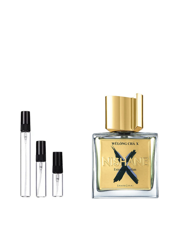 Nishane Wūlóng Chá X Sample – 2, 5 or 10 ml decant in a glass spray vial