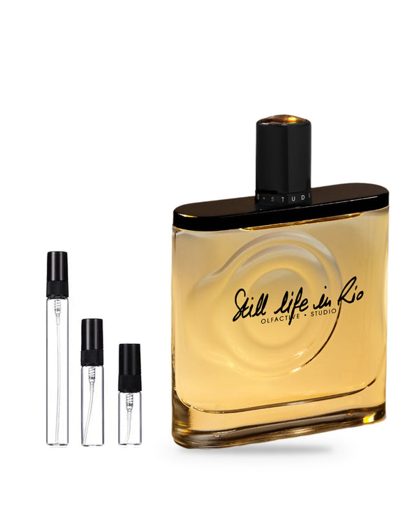 Olfactive Studio Still Life in Rio sample – decant in a glass spray vial (2, 5 or 10 ml)