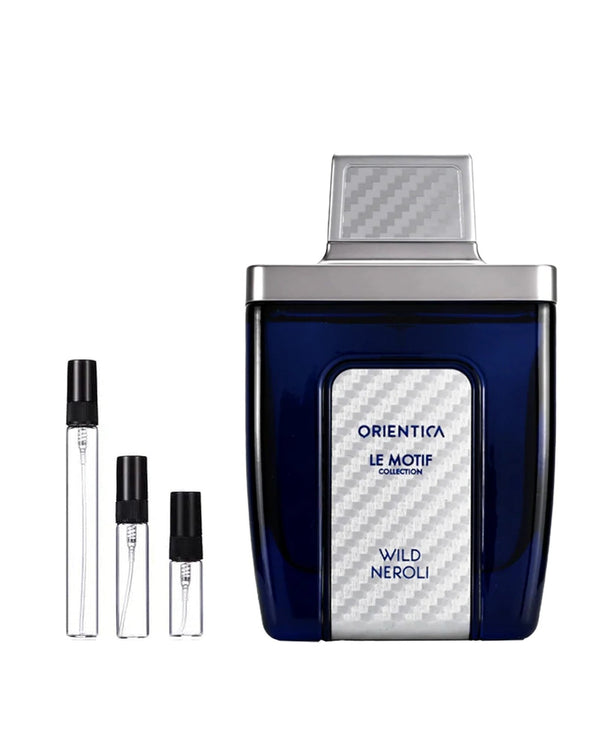 Orientica Le Motif Wild Neroli sample – decant in a glass spray vial (2, 5 or 10 ml)