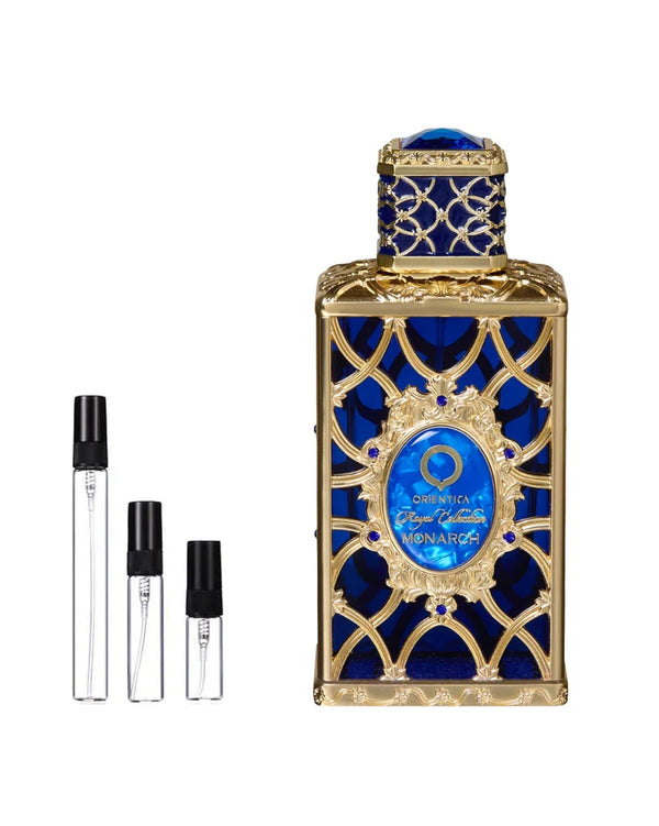 Orientica Monarch sample – decant in a glass spray vial (2, 5 or 10 ml)
