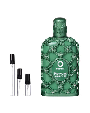 Orientica Pistache Absolu sample – decant in a glass spray vial (2, 5 or 10 ml)