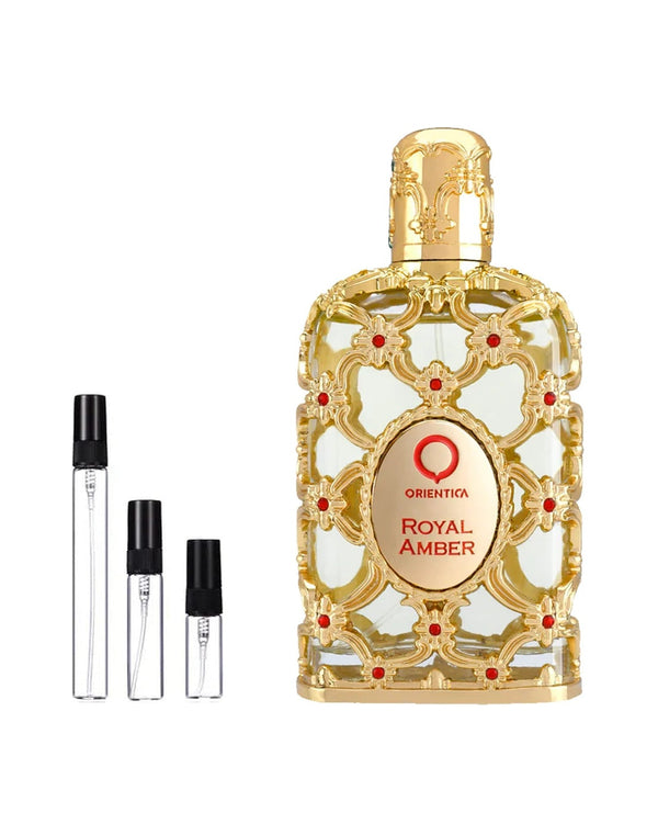 Orientica Royal Amber sample – decant in a glass spray vial (2, 5 or 10 ml)