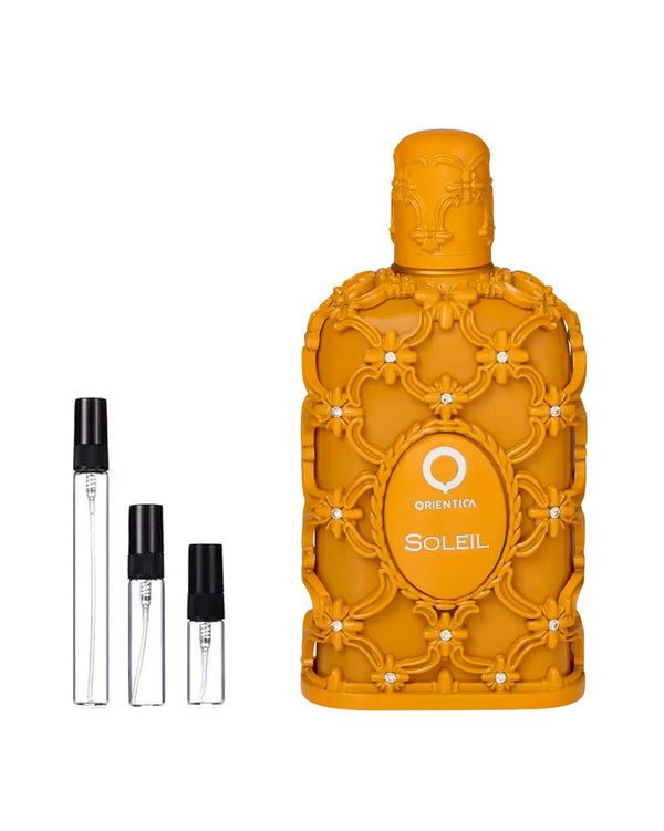 Orientica Soleil sample – decant in a glass spray vial (2, 5 or 10 ml)