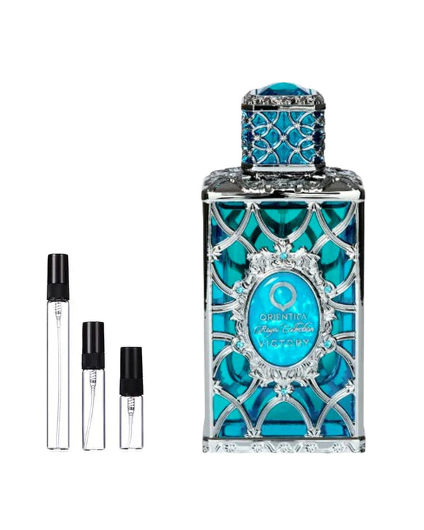 Orientica Victory sample – decant in a glass spray vial (2, 5 or 10 ml)