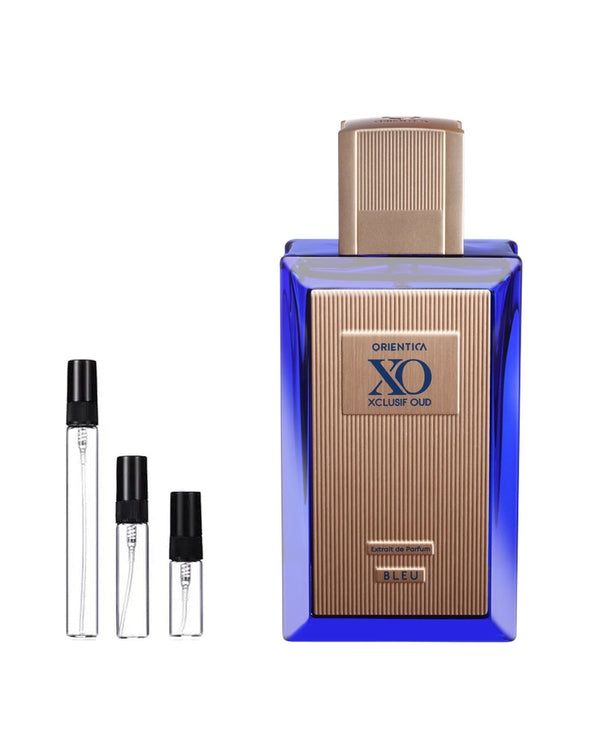 Orientica Xclusif Oud Bleu sample – decant in a glass spray vial (2, 5 or 10 ml)