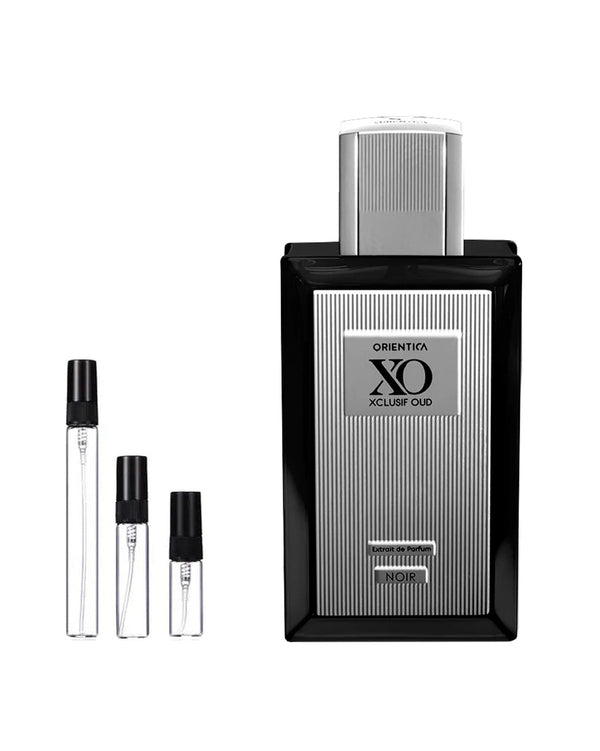 Orientica Xclusif Oud Noir sample – decant in a glass spray vial (2, 5 or 10 ml)