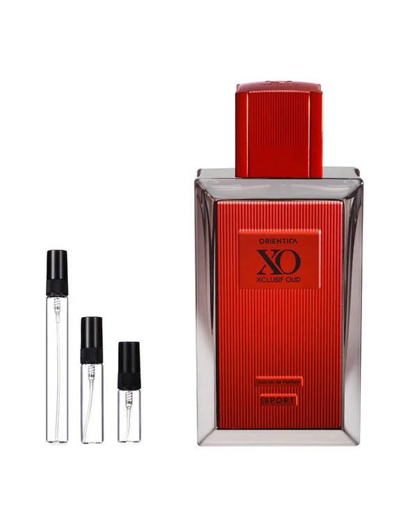 Orientica Xclusif Oud Sport sample – decant in a glass spray vial (2, 5 or 10 ml)