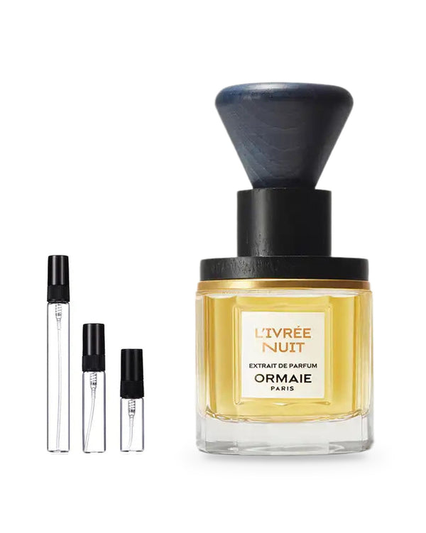Ormaie L'Ivrée Nuit sample – decant in a glass spray vial (2, 5 or 10 ml)