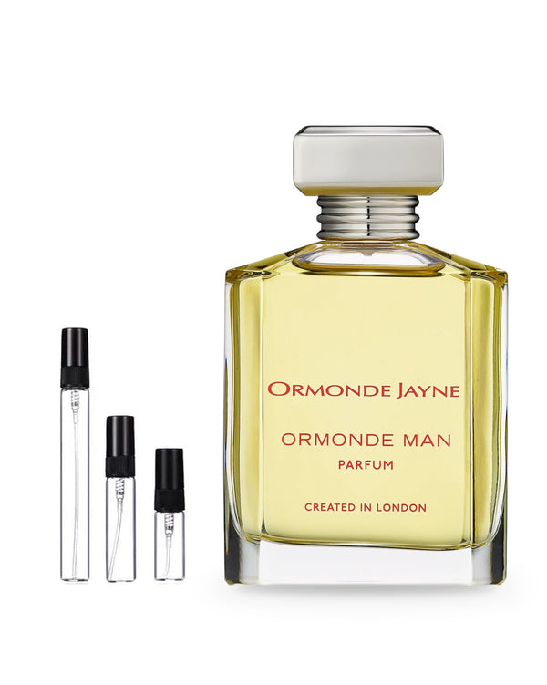Ormonde Jayne Ormonde Man sample – decant in a glass spray vial (2, 5 or 10 ml)