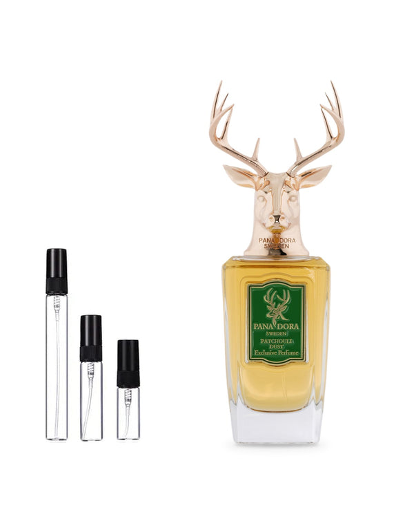 Pana Dora Patchouli Dust sample – decant in a glass spray vial (2, 5 or 10 ml)