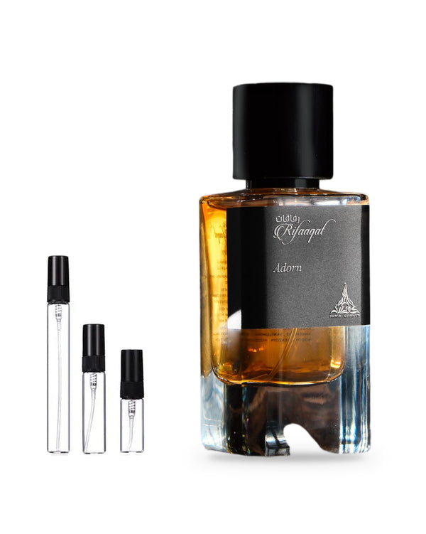 Paris Corner Rifaaqat Adorn sample – decant in a glass spray vial (2, 5 or 10 ml)