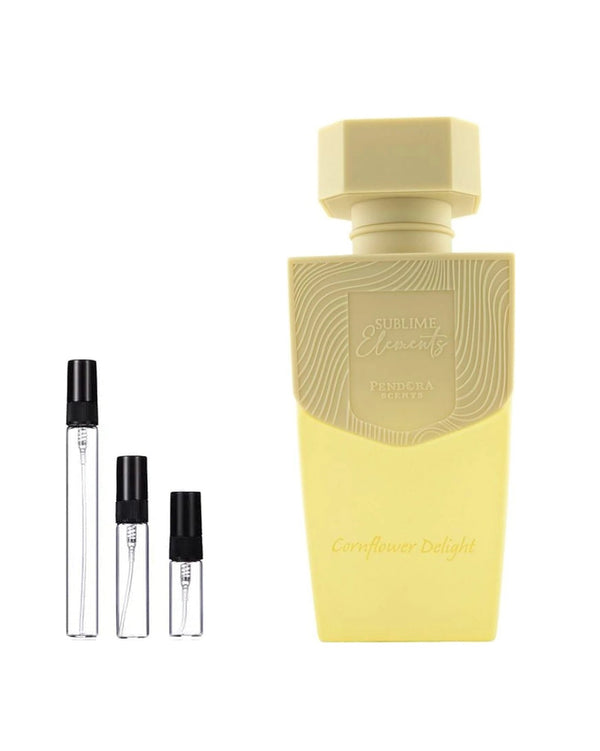 Pendora Scents Cornflower Delight sample – decant in a glass spray vial (2, 5 or 10 ml)