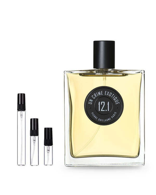 Pierre Guillaume Paris 12.1 Un Crime Exotique sample – decant in a glass spray vial (2, 5 or 10 ml)
