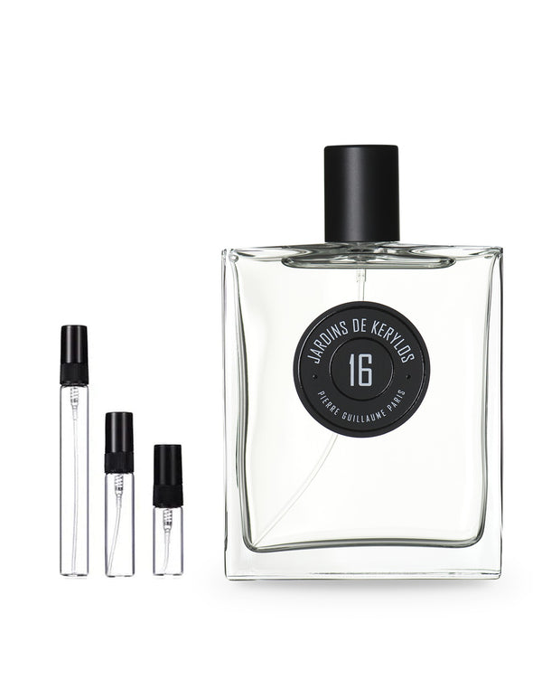 Pierre Guillaume Paris 16 Jardins de Kerylos sample – decant in a glass spray vial (2, 5 or 10 ml)