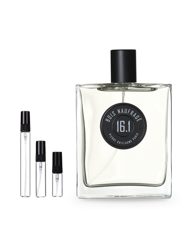 Pierre Guillaume Paris 16.1 Bois Naufrage sample – decant in a glass spray vial (2, 5 or 10 ml)