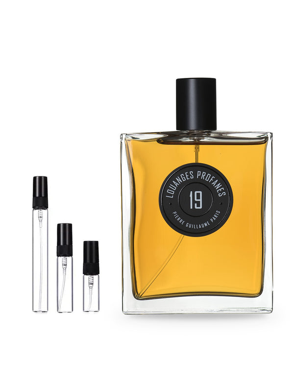 Pierre Guillaume Paris 19 Louanges Profanes sample – decant in a glass spray vial (2, 5 or 10 ml)