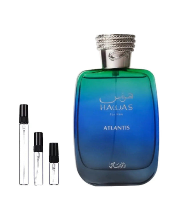 Rasasi Hawas Atlantis sample – decant in a glass spray vial (2, 5 or 10 ml)