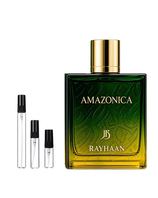 Rayhaan Amazonica sample – decant in a glass spray vial (2, 5 or 10 ml)