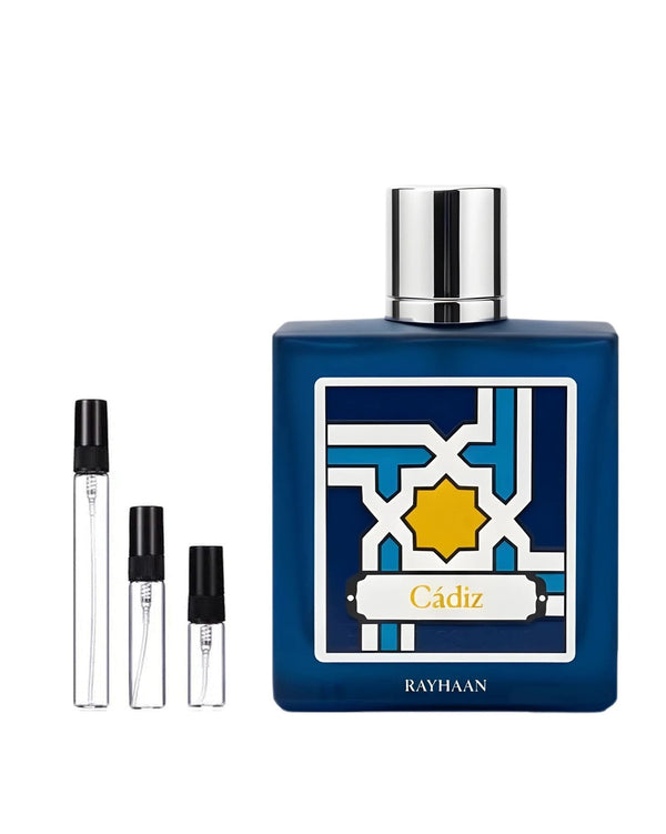 Rayhaan Cádiz sample – decant in a glass spray vial (2, 5 or 10 ml)